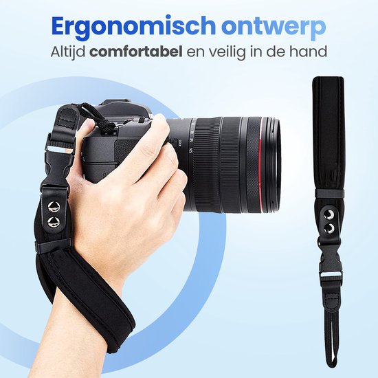 Sangle de poignet pour appareil photo Garpex® - Conception confortable - Sangle de poignet réglable