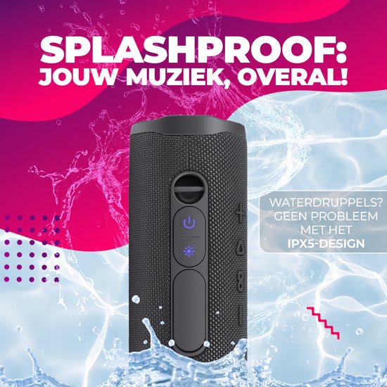 Enceinte Bluetooth Denver sans fil - Effets lumineux - Boîte à musique - AUX - Appairage TWS - BTV223B