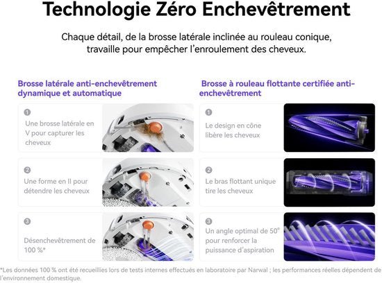 NARWAL – Freo X10 Pro – Robot aspirateur et laveur – 11 000 Pa – Nettoyage automatique