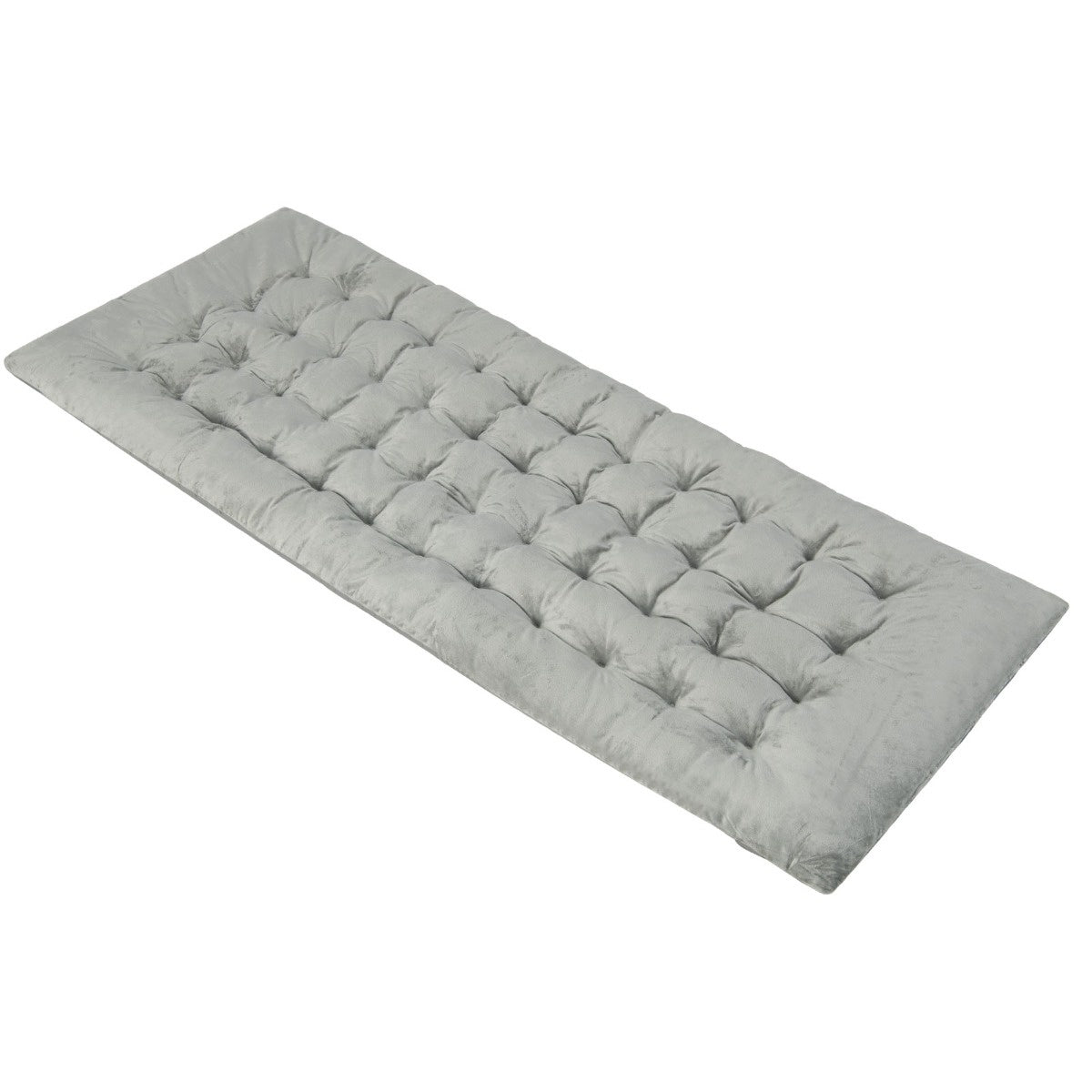 Coast 190 x 70 cm housse de lit en coton martrine de 7 cm d'épaisseur avec 4 sangles de fixation gris
