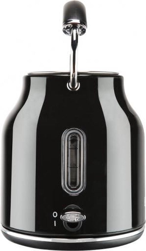 Bourgini Nostalgic Kettle Deluxe - Noir - Design rétro - 1.7L