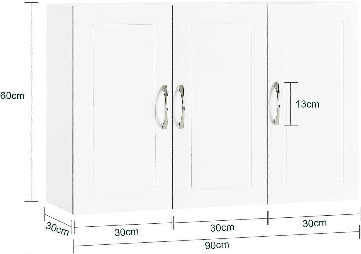 SoBuy Armoire - FRG231-LW - MDF - Max. 36kg. - 90x30x60cm - Blanc