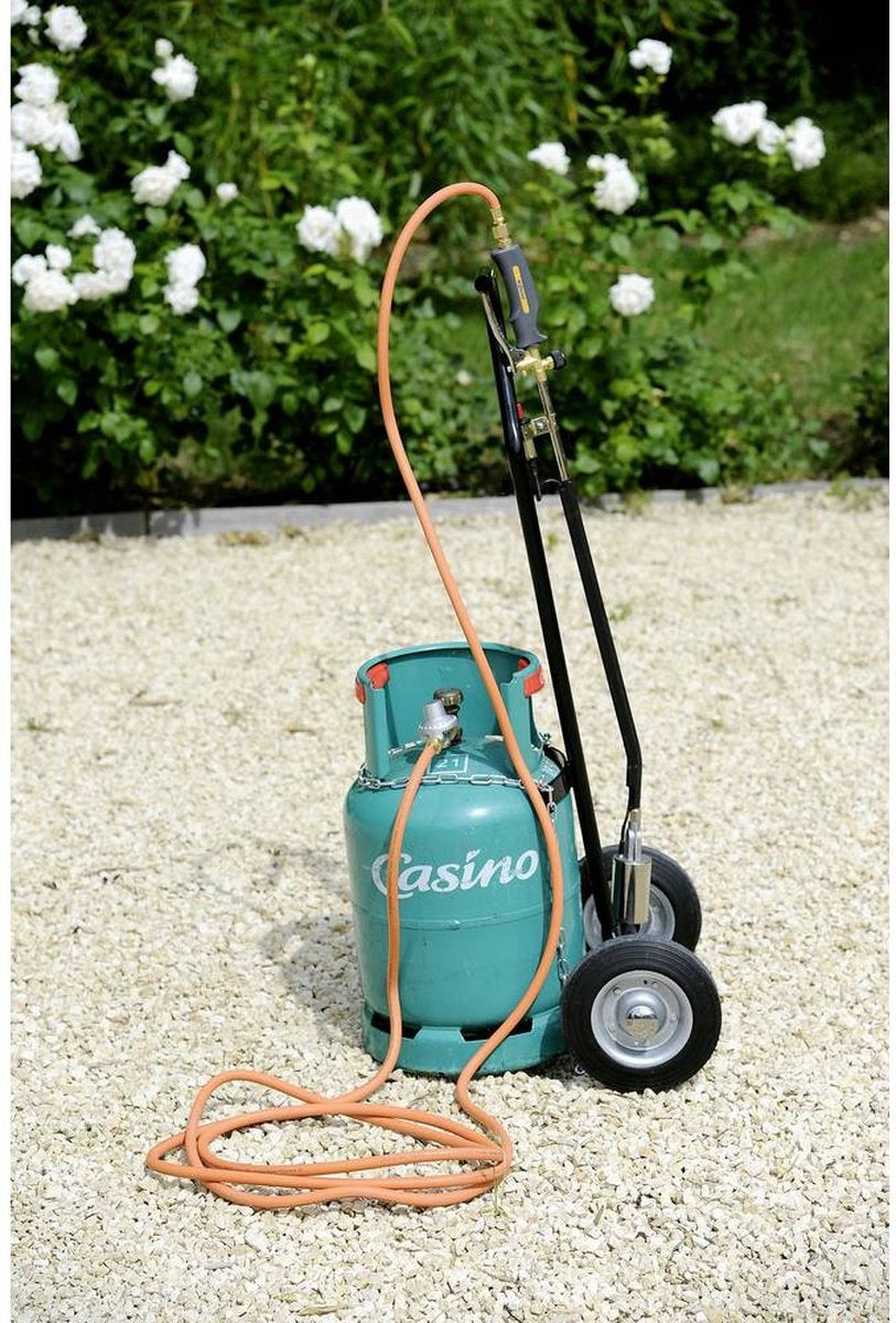 Chariot pour bouteille de gaz - Hozelock - Acier - Noir