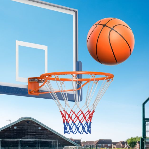 Coast 45 cm anneau de basket-ball avec filet pour toutes les saisons Support mural de basket-ball avec doubles ressorts