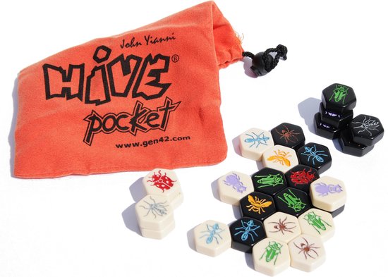 Jeu de voyage Hive - Jeu de poche - Extensions « Moustique » et « Coccinelle » incluses