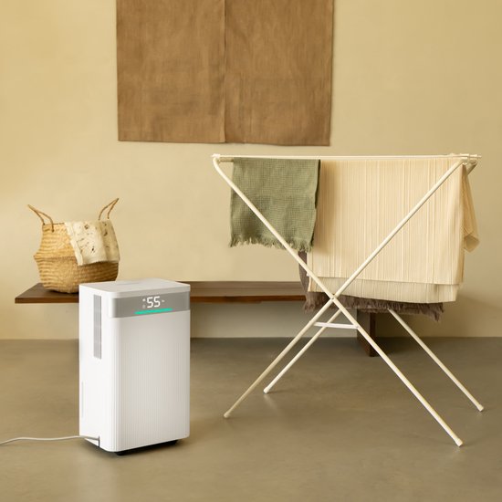VONROC Déshumidificateur - 12L/jour - réservoir 2L - mode lavage - avec contrôle wifi - avec fonction de purification de l'air
