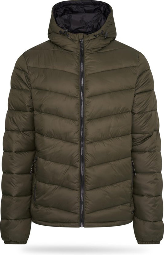 Pierre Cardin - Veste matelassée d'hiver pour homme - Vert - Taille L