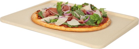 Boska Pizza Stone Deluxe Rectangle - Pour le four - Pizza croustillante - 40x32 cm - Accessoires BBQ