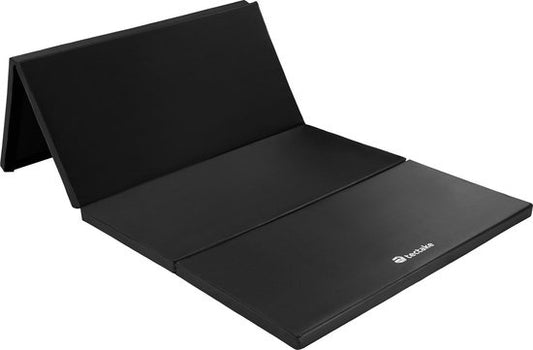tectake - Tapis de gymnastique - dim 240 x 120 x 5 cm - noir - 403638