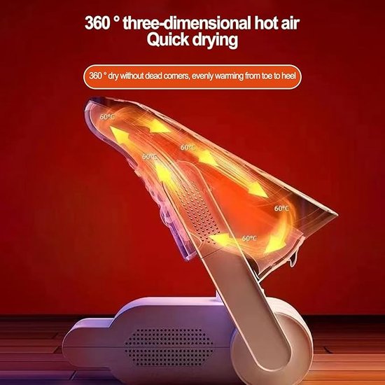 FUEGOBIRD - Sèche-chaussures - Avec minuterie - Fonction ozone/séchage - Durée réglable - Température constante de 48 °C - Sèche-chaussures - Lampe UV + charbon actif - Double protection antibactérienne - Nouvelle mise à jour en 2026