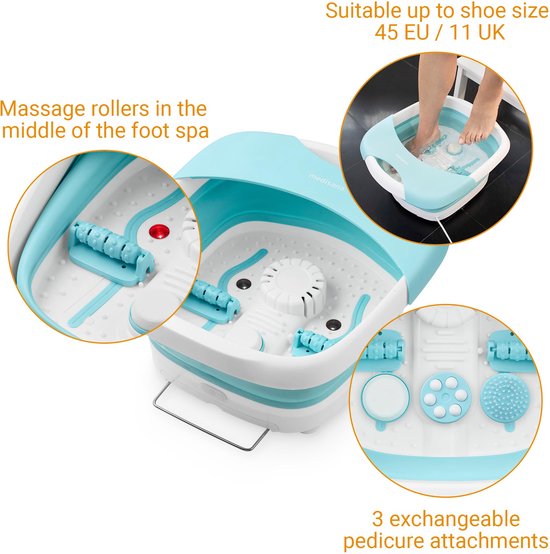 medisana FS 886 - Bain de pieds à bulles pliable