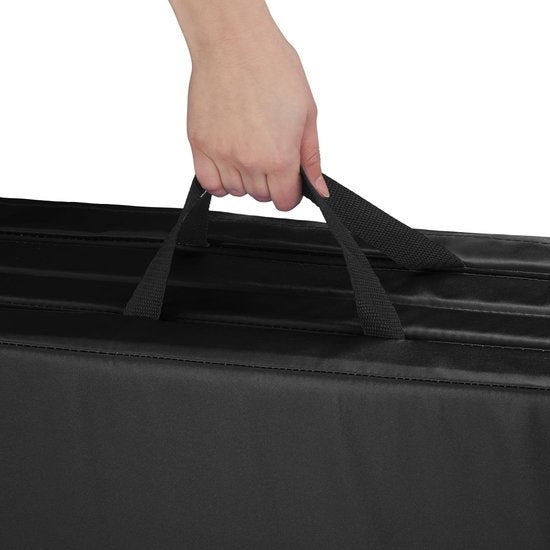 tectake - Tapis de gymnastique - dim 240 x 120 x 5 cm - noir - 403638