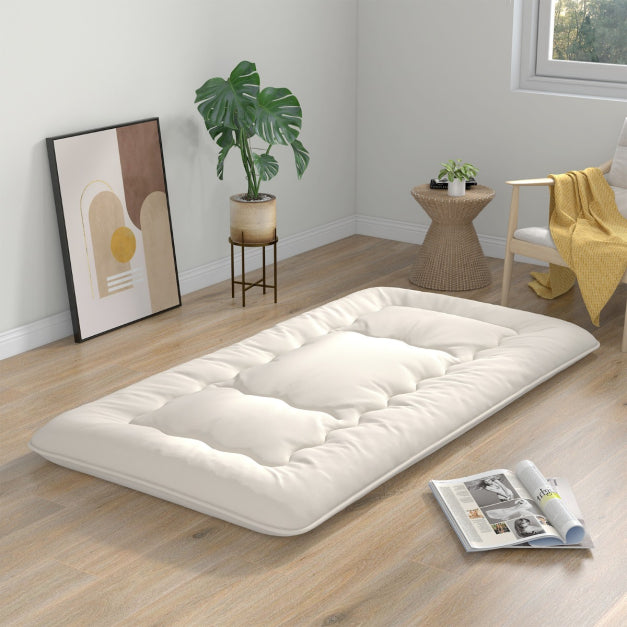 Coast Floor Mattress - Lavable - Microfibre & Polyester - 200x90x10cm - Beige