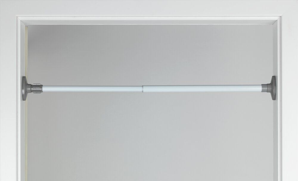 WENKO Herkules, support à pinces blanc - Réglable de 47 à 80 cm - Sans perçage