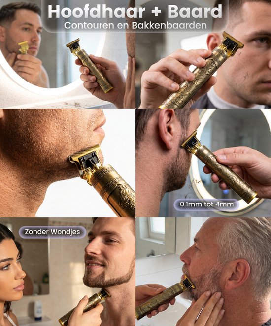 Tondeuse pour cheveux pour hommes - Kit de tondeuse pour cheveux et barbe - Tondeuse à barbe et tondeuse à cheveux - USB-C