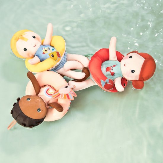 Lilliputiens - Petite poupée de bain avec un bracelet en forme de canard