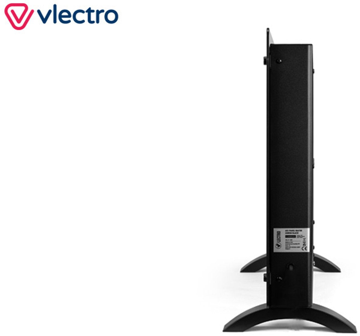 Panneau chauffant Vlectro mince avec minuterie réglable - 77 x 23 x 47 cm - 2000W-  Noir