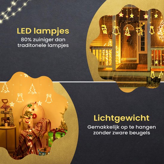 Giftmas LED Guirlande de lumières de Noël avec différentes figures - 2.5Meters