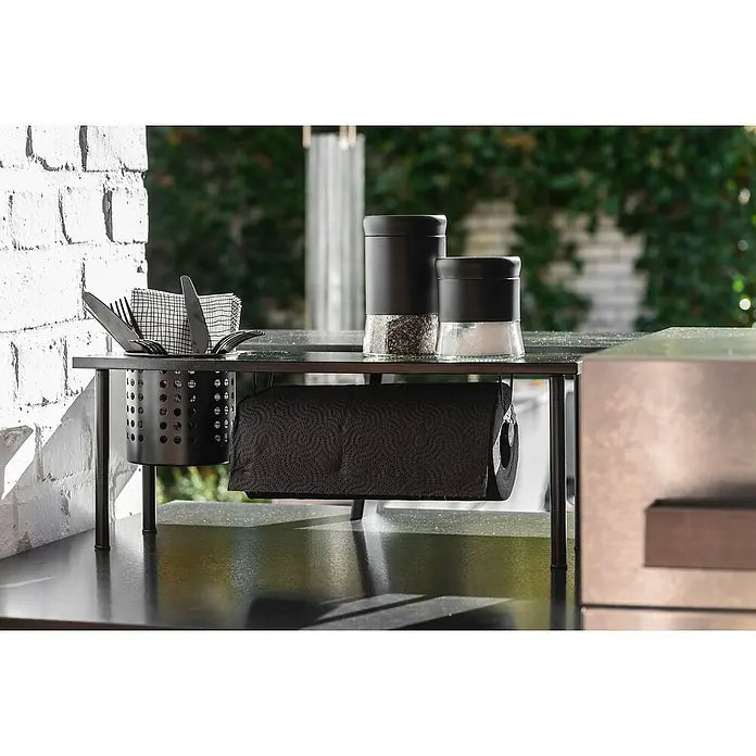 Étagère de cuisine universelle Wenko Blanco - Avec porte-rouleau - Pour les accessoires de cuisine
