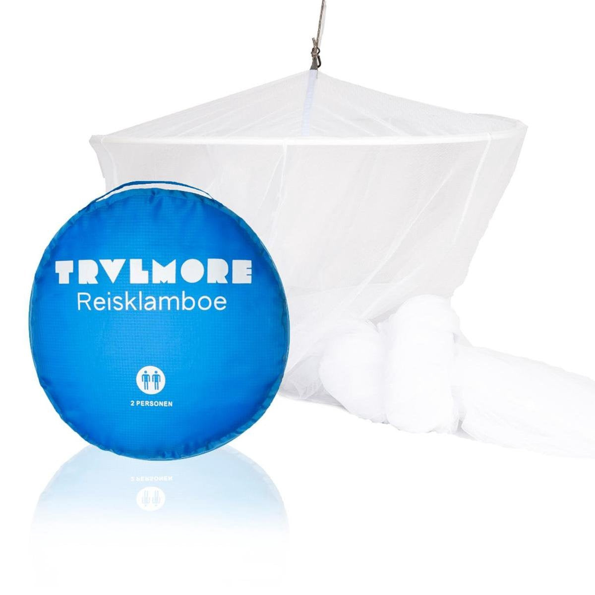 Moustiquaire double XL de Luxe - LifeGoods - Pour lit double Extra large - Avec cordon de suspension - Blanc
