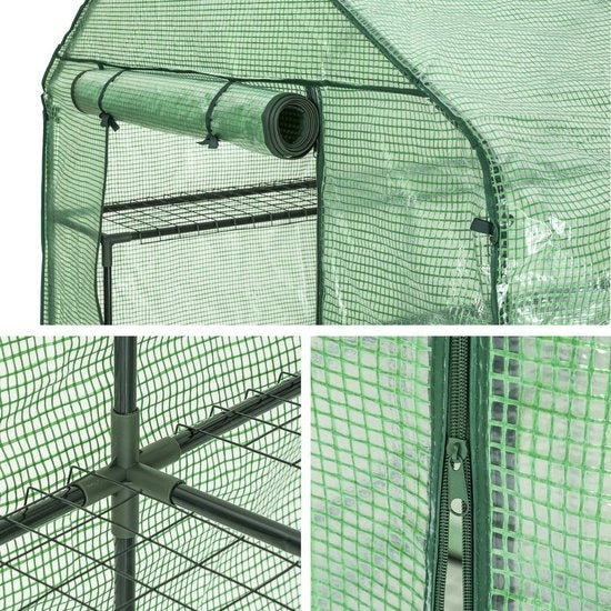 Tectake - Serre de bricolage 143 x 143 x 195 cm - 401860
