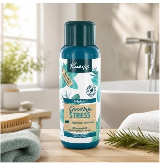 Kneipp Goodbye Stress - Mousse de bain - Menthe aquatique et romarin - 400 ml