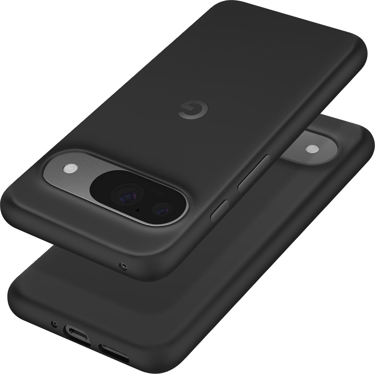 Original Google Pixel 9 / 9 Pro Case - Durable Back Cover - TPU & Polycarbonate - Slim & Comfortable - Black