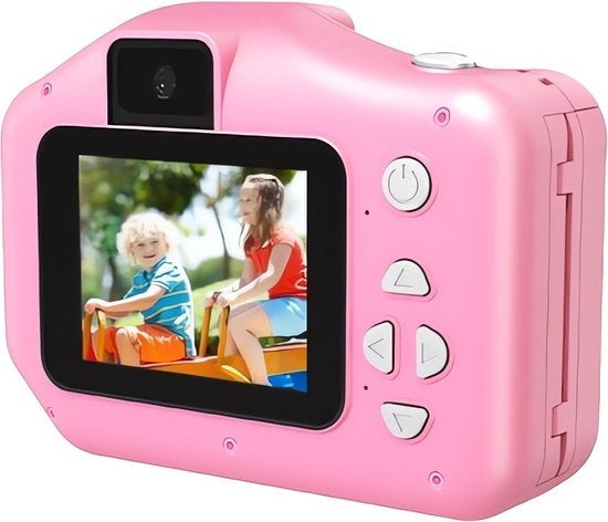 Denver Kids' Camera Full HD with Printer - Selfie Camera - 48MP - Digital Camera Kids - Photo and Video - Games - KPC1370 - Pink