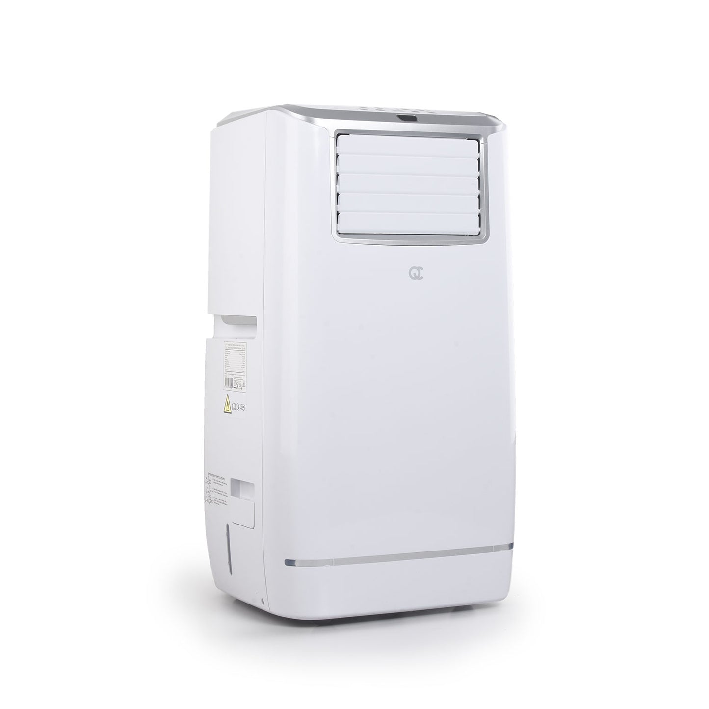 Climatiseur Mobile Intelligent FlinQ avec Tuyau de Drainage – 13 000 BTU – Fonction Sommeil Silencieux – Rafraîchit jusqu’à 50 m² – Avec Application et Télécommande – 41,5 x 41,8 x 79 cm – Blanc