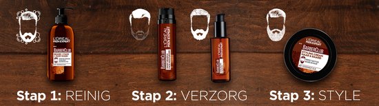 L'Oréal Paris Men Expert BarberClub Nettoyant visage 3-en-1 - 200 ml - Nettoyant pour la barbe, le visage et les cheveux