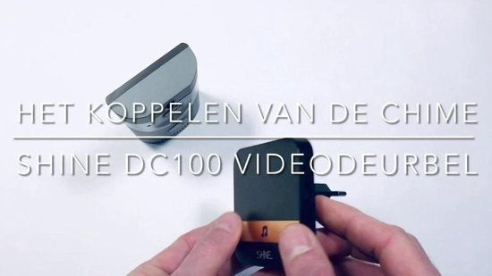 SHINE Gong Video doorbell - Carillon pour Maxi, Gologi, Living Needs, Aye Cam, Winnes, Zedar, Life Deco | Récepteur avec 52 mélodies - Noir