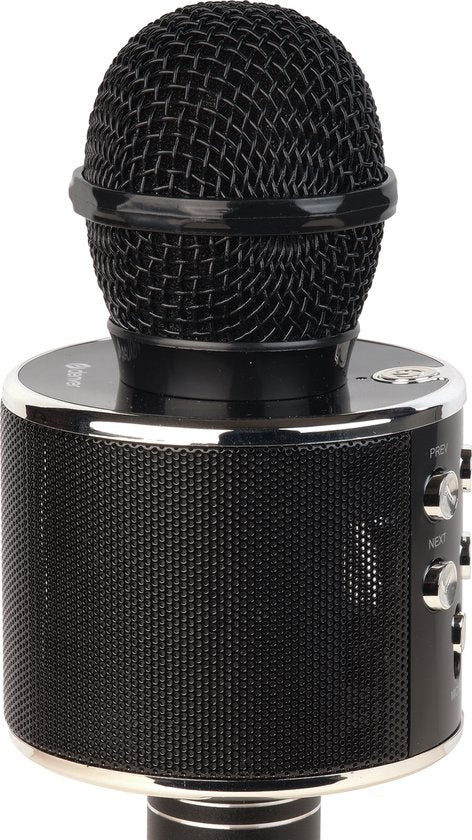 Denver Karaoke Microphone Bluetooth - Sans fil - Ensemble Karaoké - Haut-parleur intégré - AUX - MicroSD - KMS20 - Noir