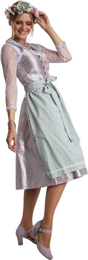 Dressforfun Midi-Dirndl Oberammergau modèle 2 XXL - déguisement costume halloween déguisement fête de carnaval déguisement fête de carnaval - 304629