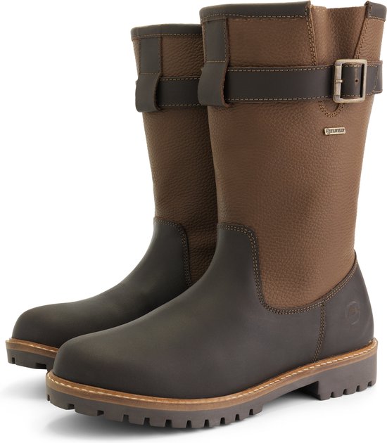 Travelin' Finnmark - Bottes imperméables pour homme - Doublées de laine - Marron foncé - taille 48
