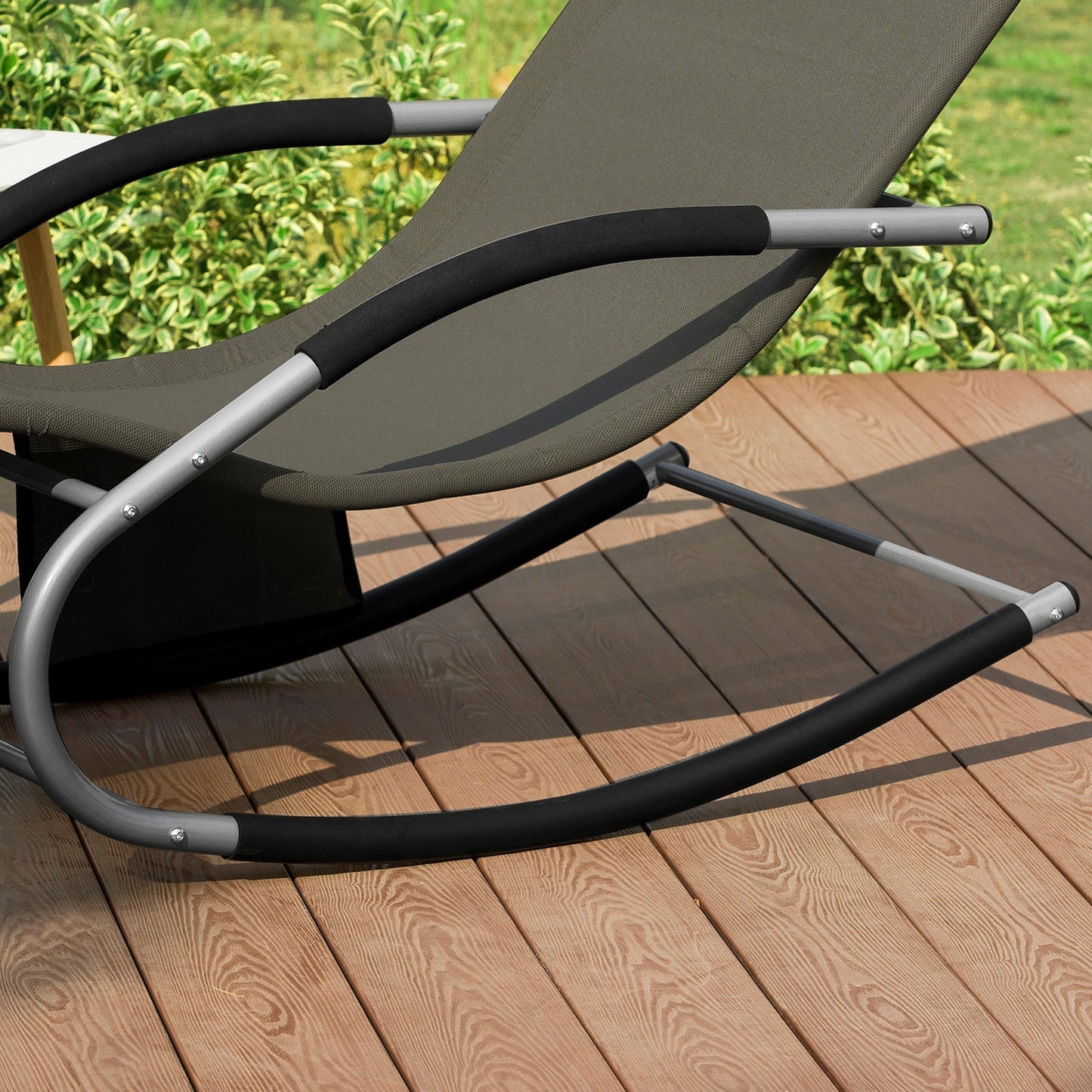 Chaise longue set de 2 SoBuy, Extérieur, Max. 150 kg, Marron