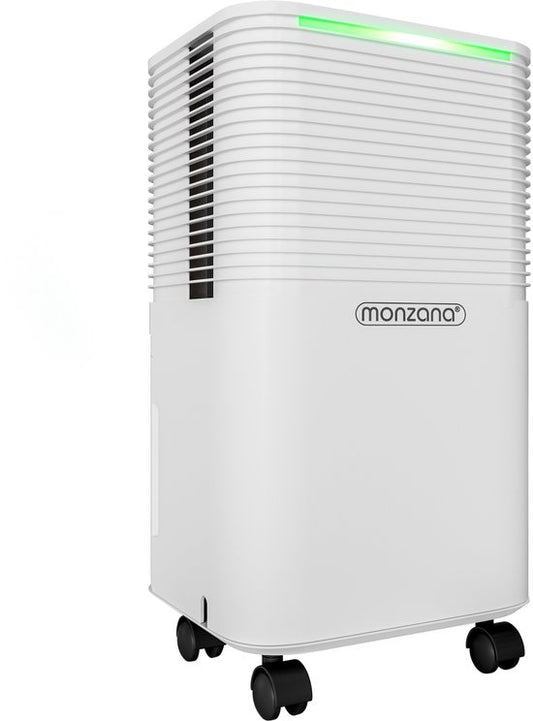 Déshumidificateur Monzana - 12L/jour Silencieux <38 dB 200W 20m² Roues - Blanc