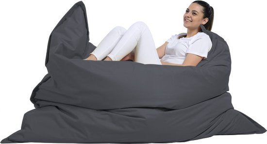 Asir - Coussin de jardin - Fumée - 180 x 140 x 30