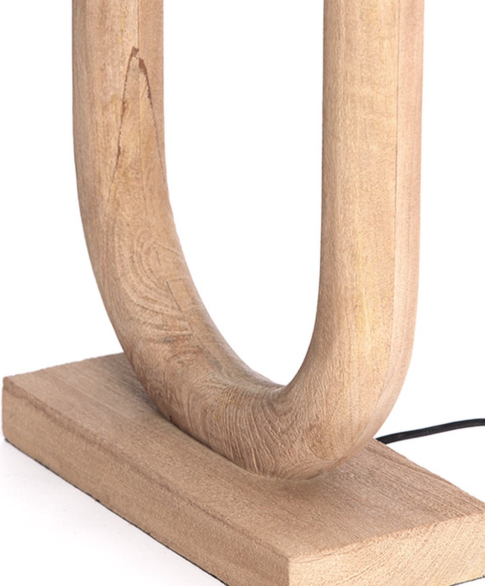 Light & Living lampe de table Paceco marron - 30x12x59 cm - pied de lampe en bois - salon | chambre à coucher