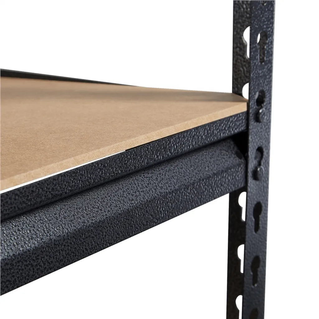 Yaheetech : rayonnage métallique pour charges lourdes, 153 x 75 x 30 cm, noir
