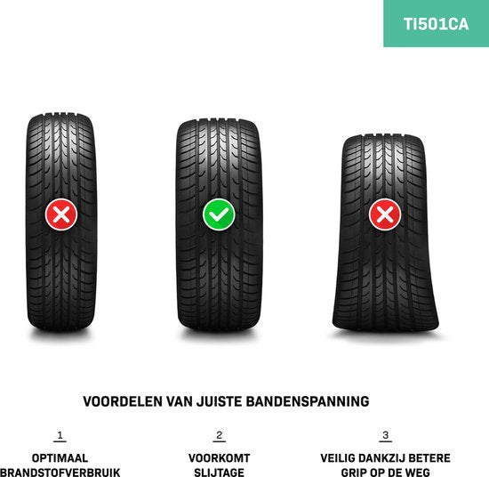 VONROC PRO Pompe à pneu - Pompe à vélo - 3 en 1 : pomper, mesurer la pression et purger - Manomètre digital - Convient aux compresseurs et à l'air comprimé - 10 bar - Jeu de tête universel EURO/DIN 7,2mm - Accessoires inclus.