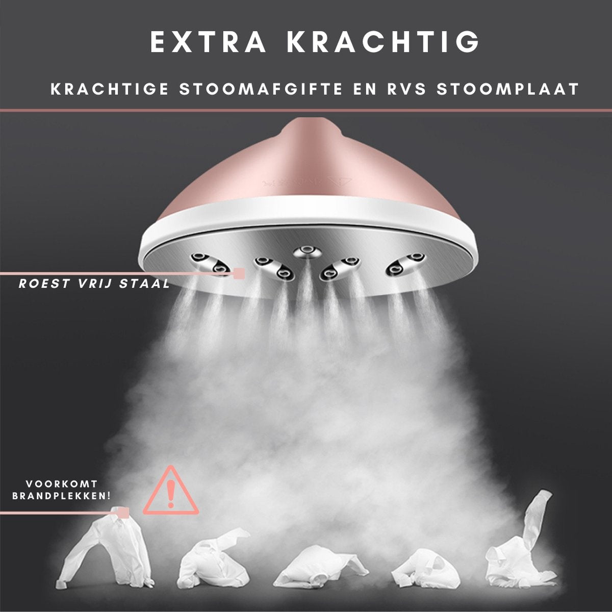 Niceey Défroisseur à linge - 1800W - avec planche à repasser - Rose