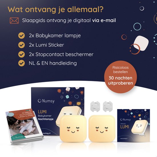 Numsy Baby Room Nightlight Socket - Détecteur automatique de lumière