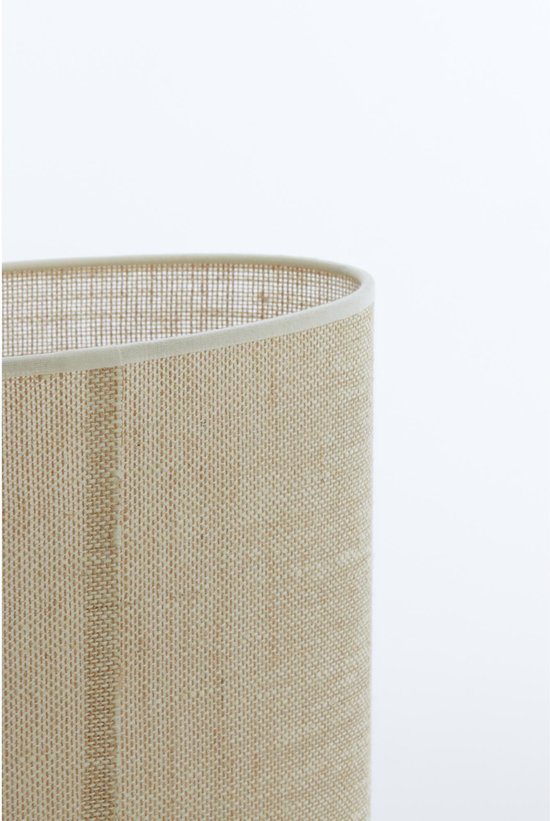 Light & Living Abat-jour ovale Sendai - Sable - 30 x 15 x 25 cm - Moderne