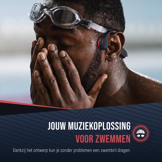 Tech Essentials Hydro X10 - Ecouteurs de sport - Sans fil - Oreille ouverte - IPX8 - 32GB - Ecouteurs à conduction osseuse - Ecouteurs - Course - Bluetooth