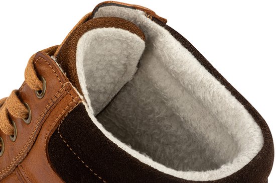 Baskets en cuir pour homme Milanoro - Taille 42 - Cognac