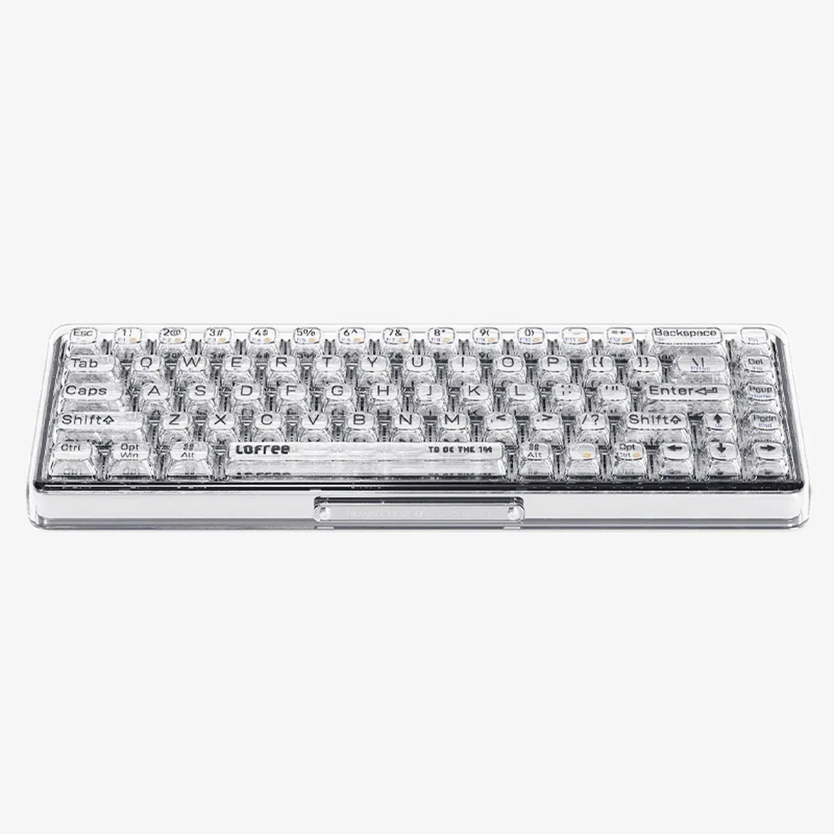 Clavier mécanique Lofree OE907 65 % transparent - QWERTY Bluetooth 5.1 - 30,6 x 14,4 x 4,3 cm
