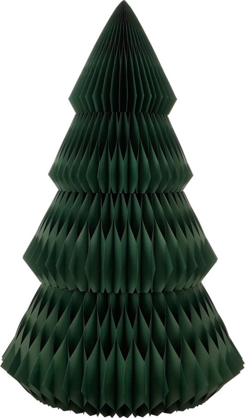 Mica Decorations Sapin de Noël en papier - Sapin de Noël artificiel pliable - H 212 x Ø 120 cm - Décoration de Noël - FSC Mix - Vert