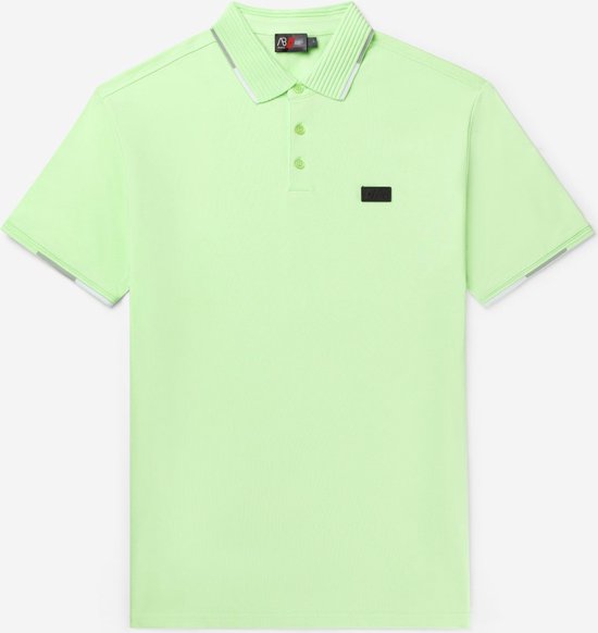 AB Lifestyle - Polo tricolore | Vert Pastel - Homme - Taille : XS