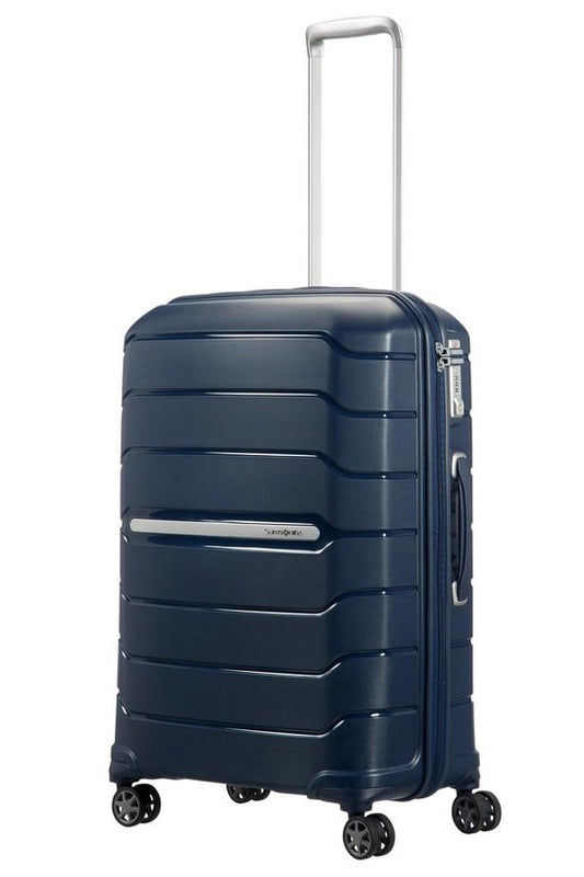 Samsonite Travel Suitcase - Flux Spinner 68/25 Expandable (Medium) Navy Blue