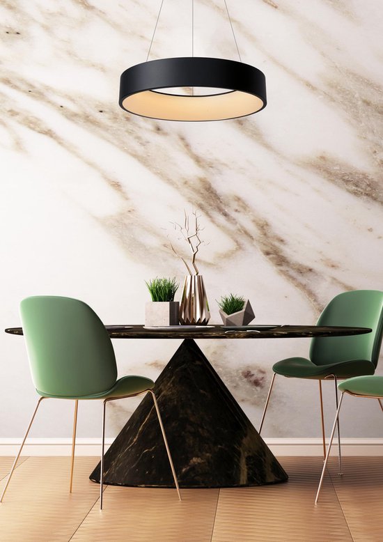 Lampe suspendue Lucide - Ø 60 cm - LED intensité variable - 1x39W 3000K - Noir